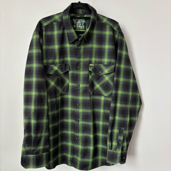 Dixxon Slimer Form and Function Long Sleeve Flannel Shirt Size 2X - Picture 1 of 9